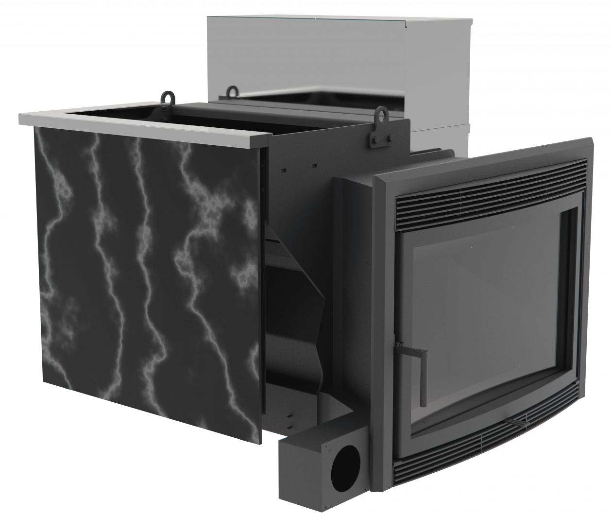 Банный камин 800, AISI 430 фото в Уфе