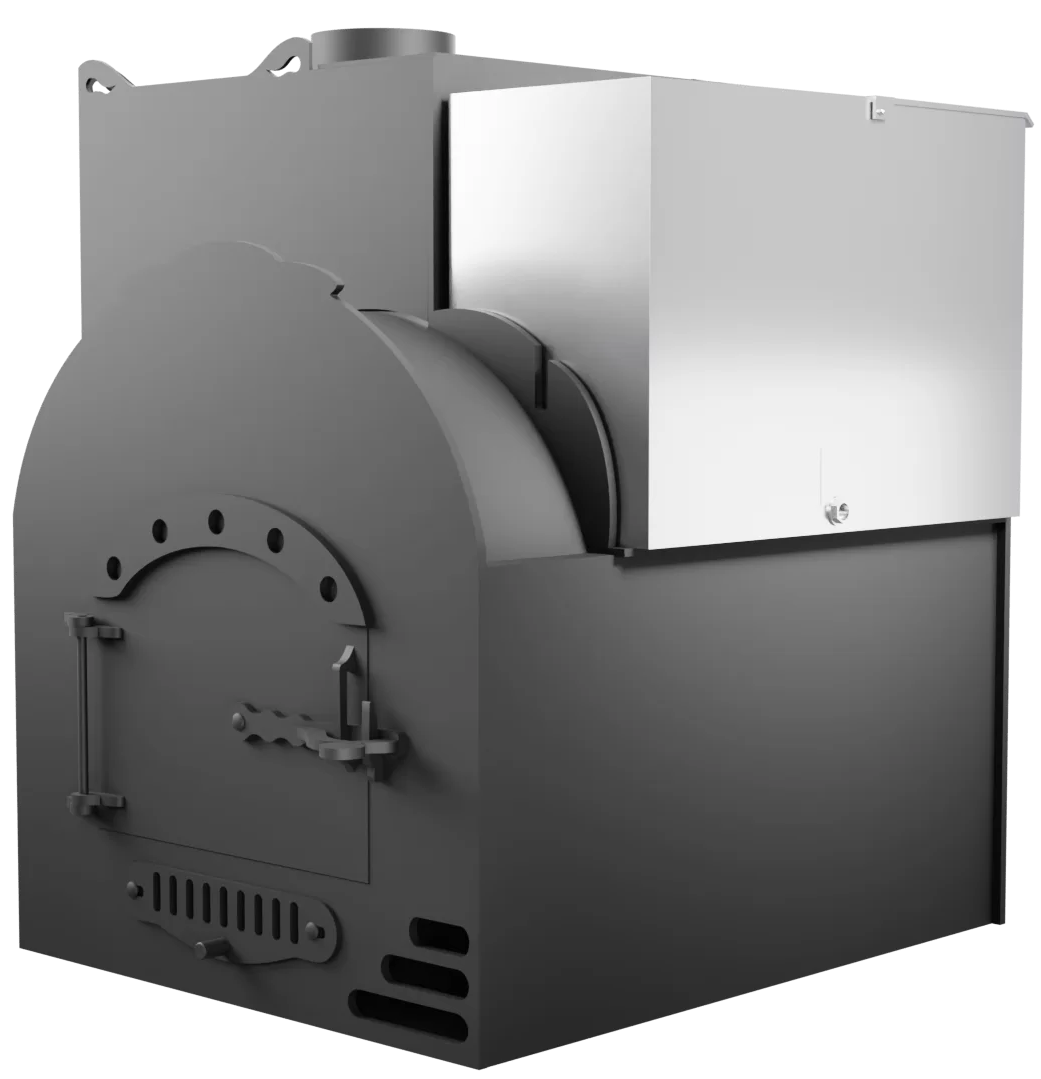 Печь Горыныч Мини, каменка с левой стороны, система воздушного отопления фото в Уфе