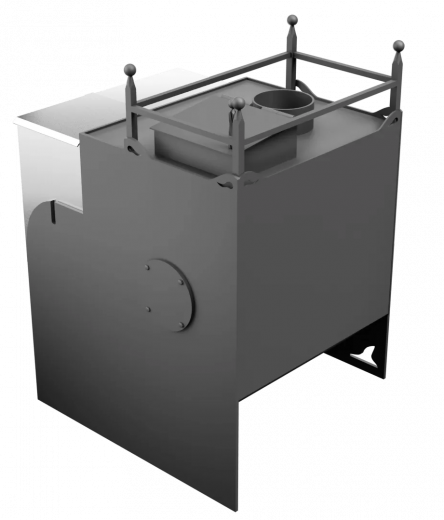 Печь Горыныч Мини, каменка закрытая с левой стороны фото в Уфе