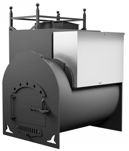 Печь Горыныч Мини, каменка закрытая с левой стороны фото в Уфе