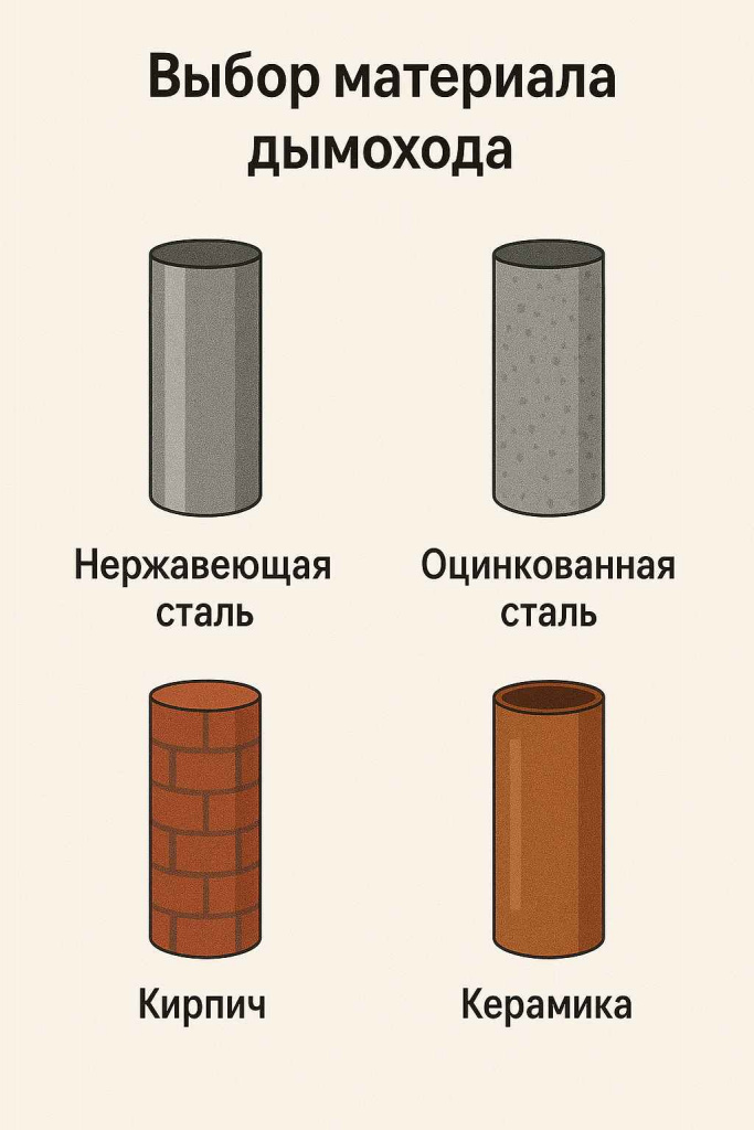 Выбор материала дымохода Выбор материала дымохода